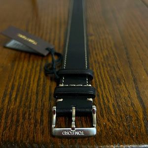 Tom Ford (Black) Leather Watch Strap